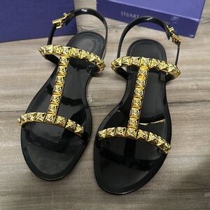 Stuart Weitzman Jelrose Rockstud Sandals size 8